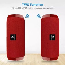 Zebronics Portable Bluetooth Speaker without RGB Red 10 W Stereo Channel, Zeb-Action image 4