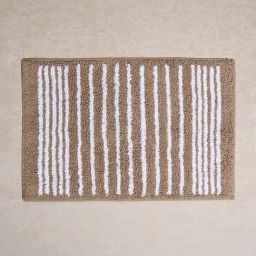 Westside Home Brown Stripe Pattern Bathmat-image-80