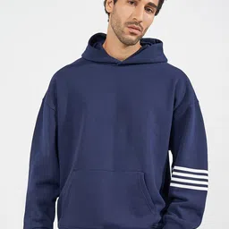 Styli Men Striped Hooded Sweatshirt-picture-45
