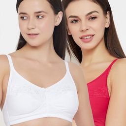 Clovia Pack of 2 Solid Non-Wired Non Padded Everyday Bra-image-29