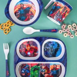 Servewell Avengers Melamine Kids Dinner Plate - Set of 5-image-7
