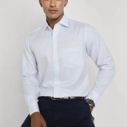 Allen Solly White Cotton Regular Fit Checks Shirt-image-57