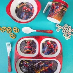Servewell Spiderman Melamine Kids Dinner Plate - Set of 5-image-11