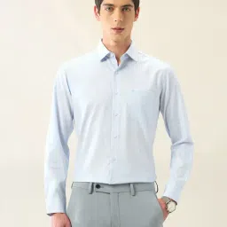 Arrow Beige Cotton Regular fit Self Formal Shirt-image-99