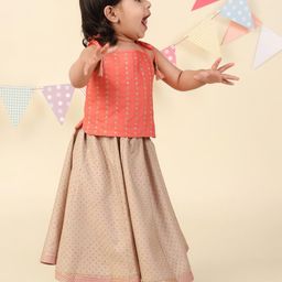 Fabindia Girls Embellished Sequinned Ready to Wear Lehenga & Choli-15