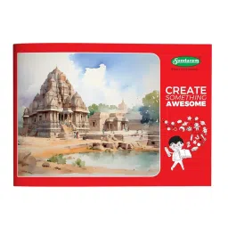 Sundaram Soft Bound Drawing Book 24 x 17 (A3) 36 Pages Red, D-3-image-57