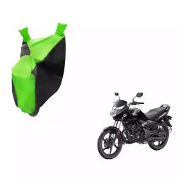 Auto Pearl Waterproof Two Wheeler Cover For Honda Unicorn (Green & Black)-image-29