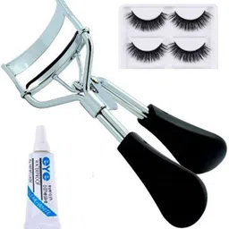 Lenon Set Of 4 False Eyelashes With Curler & Glue-57