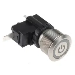 RS PRO Illuminated Push Button Switch 22.2 mm Cutout SPST White LED 250 / 125 V AC, 1758202-image-76