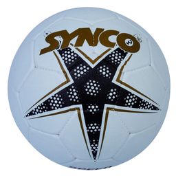 SYNCO Speed Plain Moulded Soccer Ball Size 5 - White-13