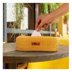 Kind Strings Yellow Tissue Box Cover - 210 g-image-3