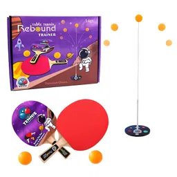 VELLIQUE Table Tennis Trainer Family Kids Home Sports Fitness PingPong Entertainment Decompression Tool (Astronaut Theme)-picture-38