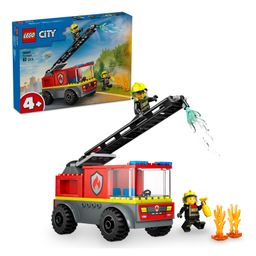 LEGO City Fire Ladder Truck, Firefighter Toy Vehicle Gift for Kids 82 Pieces - 60463-12