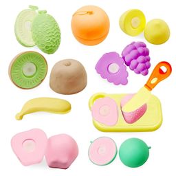 Bunie Realistic Fruit Cutting Toy Play Set for Kids12 Pcs Random Color-16
