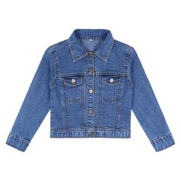 Superminis Denim Full Sleeves Solid Jacket - Blue-picture-28