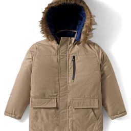 Primo Gino Woven Full Sleeves Reversible Solid Puffer Quilted Jacket With Fur Hoodie - Brown & Navy Blue-picture-12