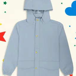 HOUSE OF VEDAS Kids Waterproof Rain Jacket With Hood-image-50