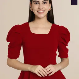 Tromko Puff Sleeve Top-image-92