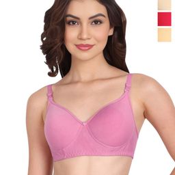 Liigne Pack Of 4 Full Coverage Lightly Padded Everyday Bra-43