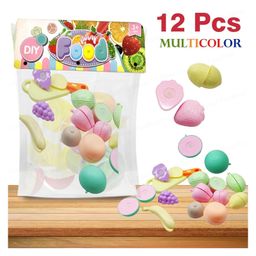Bunie Realistic Fruit Cutting Toy Play Set for Kids12 Pcs Random Color image 2
