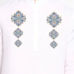 PulseIQ Men Ethnic Motifs Printed Regular Kurta with Pyjamas image 4