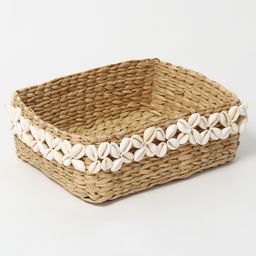 habereindia Seagrass Baskets with Shells, Organizing Basket image 4
