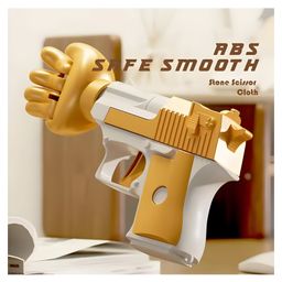 Negocio Rock Paper Scissors Toy Gun,finger Guessing Game Toy Entertainment Interactive Toy, Fist Gun Novelty Toy Kids Family Party - Pack of 2 - Color May Vary image 4