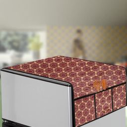 The Furnishing Tree Multi-Coloured Printed Refrigerator Cover-90