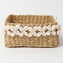 habereindia Seagrass Baskets with Shells, Organizing Basket image 5
