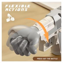 Negocio Rock Paper Scissors Toy Gun,finger Guessing Game Toy Entertainment Interactive Toy, Fist Gun Novelty Toy Kids Family Party - Pack of 2 - Color May Vary image 5