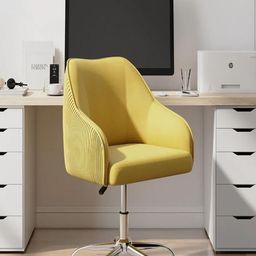 Doe Buck Velvet Finish Adjustable Office Chair-image-91