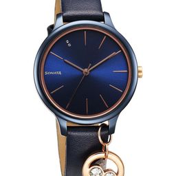 Sonata Women Leather Straps Analogue Watch 87050KL02-14
