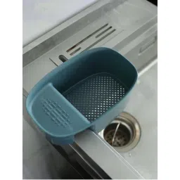 Kuber Industries Organizer With Soap Holder Premium Pp Blue-picture-5