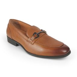 Tresmode Men Leather Slip On Loafers-image-18
