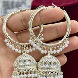 Anouk Contemporary Jhumkas Earrings image 3