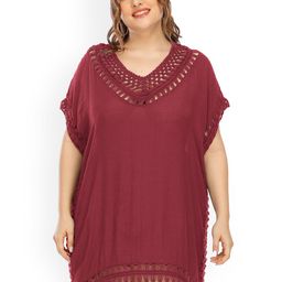 LULU & SKY Mini-Length Swimwear Cover Up Top-image-98