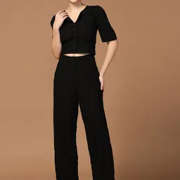 TAHVO V Neck Short Sleeves Top with Trouser-picture-56