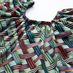 Aarika Checked Checked Plus Size Round Neck Swim Suit With Goggle image 3