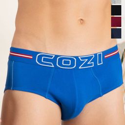 Lux Cozi  Men Pack Of 5 Assorted Basic Briefs COZI_1124_LUXURY_AST_5PC-36