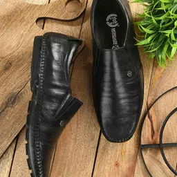 MONDAIN Men Leather Driving Shoes-picture-5