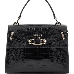 GUESS Women Textured Structured Zip Detail Handheld Bag-35