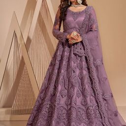 Aika Embroidered Net Formal Fit & Flare Maxi Dress-image-39