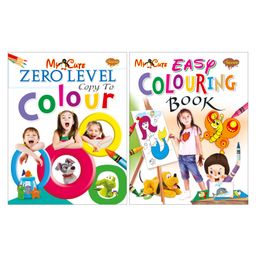 Sawan Zero & Easy Level Coloring Book Pack of 2 - English-25