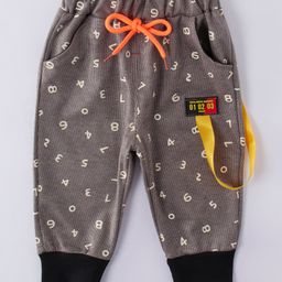 Kookie Kids Full Length Lounge Pant Numerical Print - Grey-picture-44