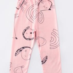 Kookie Kids Full Length Printed Leggings - Pink-image-61