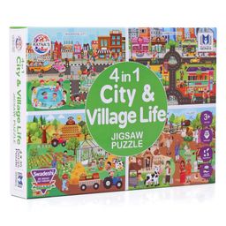 Ratnas City and Village Jigsaw Puzzle Set of 4 - 35 Pieces Each-9