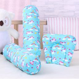 Babyhug Pillow And Bolster Set Unicorn Print - Sea Green-picture-19