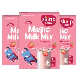 Slurrp Farm High Protein Berry Blast Milk Mix - 250 gm (Pack of 3)-image-72
