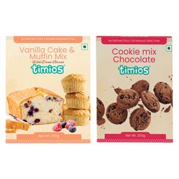 timios Multigrain Eggless Instant Vanilla Cake Mix - 250 gm & timios Multigrain Eggless Instant Chocolate Cookie Mix - 250 gm-image-27