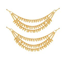 Raj And Deb Gold-Plated Drop Earrings-image-87